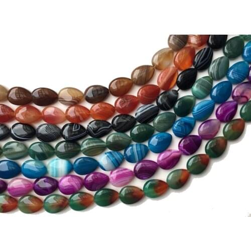 Natural Onyx Tear Drop Beads Agates 15X20-30X40mm Are the Perfect Size for DIY Pendant Charm Bracelet Necklace Selection