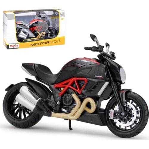Toys Maisto 1:12 DUCATI Diavel Carbon Model Car Simulation Alloy Motorcycle Metal Toy Car Kids Gift Collection