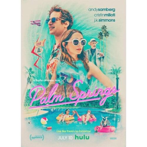 L0108 Palm Springs Movie Silk Fabric Poster Art Decor Indoor Painting Gift