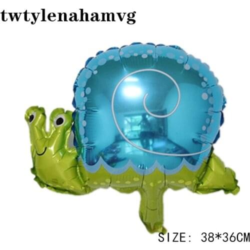 Mini Butterfly Bee Snail Frog Aluminium Foil Balloon Cute Animal Birthday Party Decoration Air Ball Holiday Toy