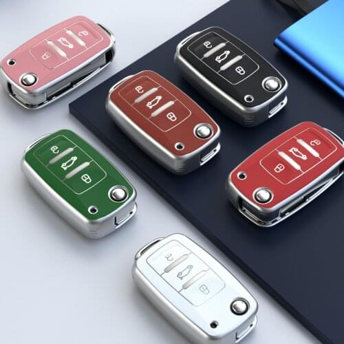 Soft TPU Car Key Cover Key Case For Volkswagen VW POLO Tiguan Passat B5 B6 B7 Golf EOS Scirocco Jetta MK6 Octavia