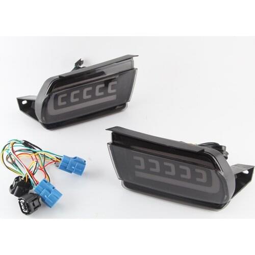 A Set LED Reflector For Toyota Land Cruiser Prado 150 LC150 FJ150 GRJ150 2010 - 2019 Rear Bumper LED Tail Light Brake Light