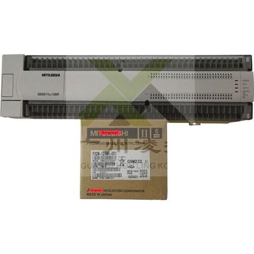 New Original FX2N-128MR-001 PLC Main Unit DI 64 DO 64 Relay AC 220V