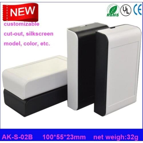 Plastic enclosure szomk electronics control box (10 pcs) 100*55*23mm project case electronics enclosure, junction box outlet box