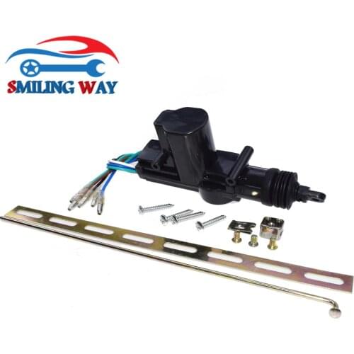 SMILIMNG WAY# Universal 5 Wires 12V Power Door Lock Unlock Actuators Motor Kit Keyless Entry Alarm 360 degrees Security Systems