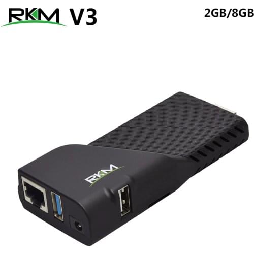 RKM V3 Rockchip RK3328 Quad Core Android 7.1 TV BOX 2GB RAM 8GB ROM 2.4G WIFI USB 3.0 RJ45 Media Player Bluetooth Mini PC pk H96