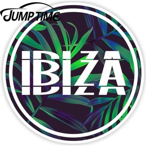 Jump Time Ibiza Island Tropical Surf Stickers Travel Sticker Luggage Decal Decor Window Bumper Waterproof