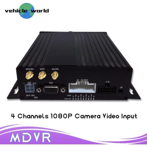 High Quality 1080P 4Channel Vehicle Mobile DVR with 3G WIFI GPS