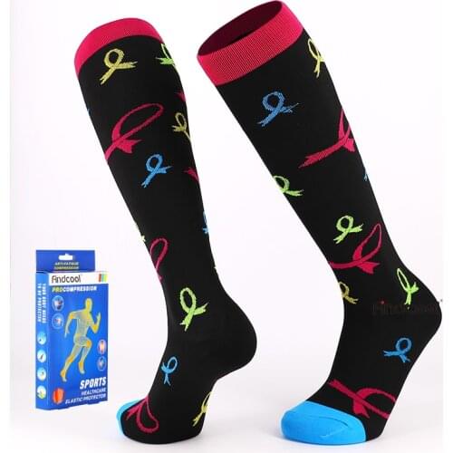 YISHENG Antifatigue Compression Socks Flight Travel Anti-Fatigue Knee High Socks Anti Fatigue Magic Socks for Women Men