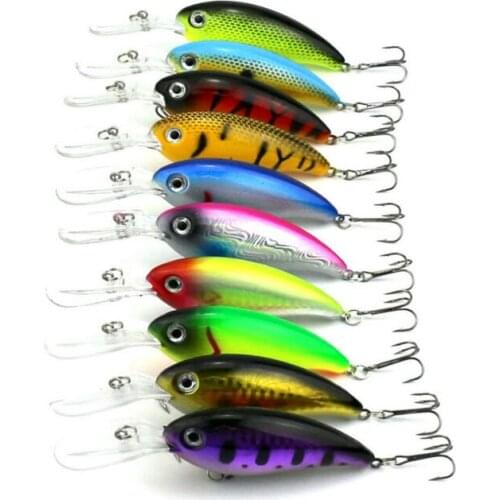 10Pcs Crankbait Fish Baits 10cm 14g Artificial Hard Bait Wobblers Lure pesca Bass Fishing Tackle