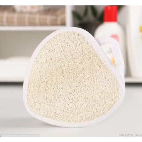 11.5*12cm Heart Shape Natural Loofah Pad Back Scrubber Loofah Sponge Bath Shower Body Exfoliator Scrubber Pads