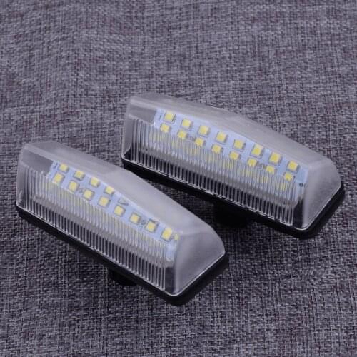 81270-53011 2pcs LED Number License Plate Light Lamp Fit For TOYOTA MATRIX AZE14 PRIUS ZVW30 LEXUS RAV4 XA40