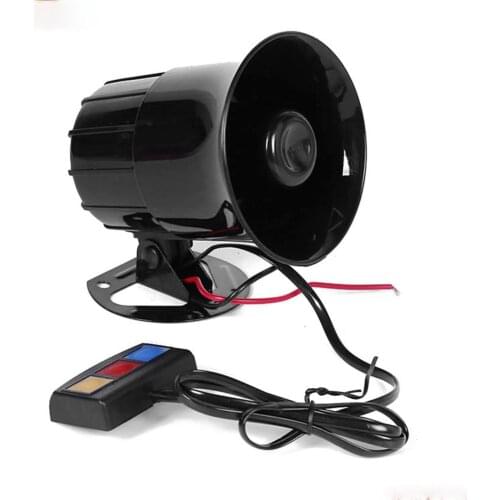 Car Speaker 110db 12V Allarme Auto Moto 3 Tone Siren Loudspeaker Car Horn Sirene Policia Moto Ambulance Car Alarm Sound Speakers
