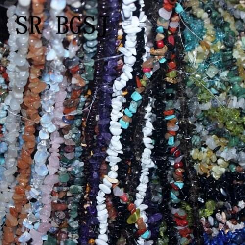 Free Shippning 5-8mm Select by Gems Freeform Chips Beads Natural Stone diy Loose Beads Strand 34"