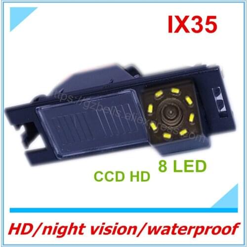 Free shipping CCD auto camera night vision reversing car rear view backup parking camera for Hyundai New Tucson IX35 2007-2014