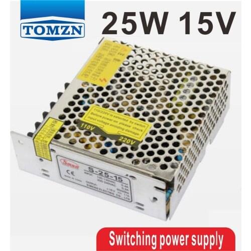 25W 15V 1.7A Single Output Switching power supply for LED Strip light