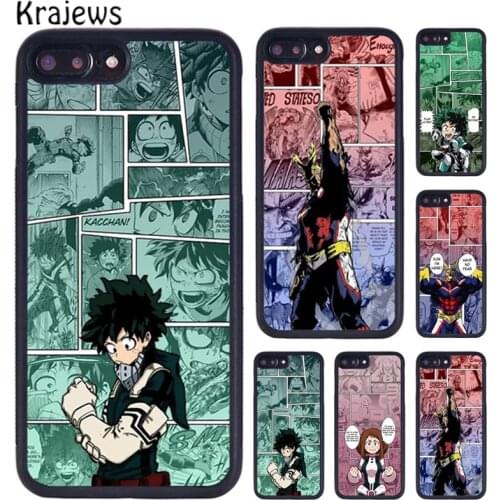 Krajews My Hero Academia Izuku Midoriya All Might Phone Case For iPhone X XR XS 11 12 Pro MAX 6 7 8 Plus Samsung S7 S8 S9 S10