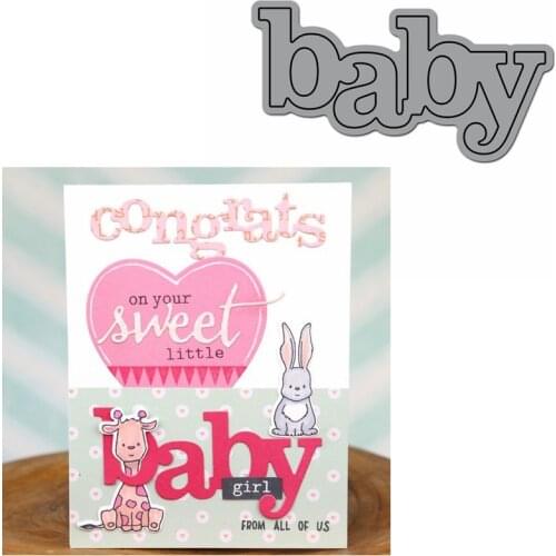 Baby Word Die Cuts For Card Making dies scrapbooking metal cutting dies new 2019