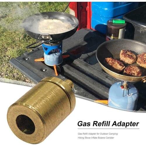 Gas Refill Adapter Outdoor Camping Stove Gas Cylinder Gas Tank Gas Burner Accessories Hiking Inflate Butane Canister
