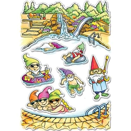 Gnome Clear Stamps and die Scrapbook Paper Craft Clear stamp scrapbooking A0567