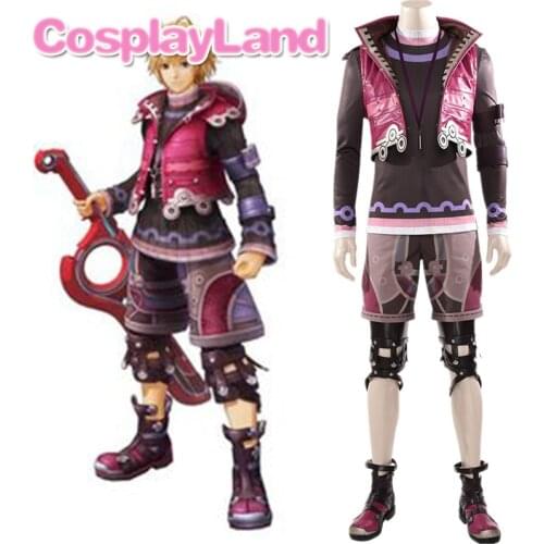 Xenoblade Chronicles 2 Shulk Cosplay Costume Hot Game Halloween Costumes for Adult Man Fancy Suit Custom Made Outfit