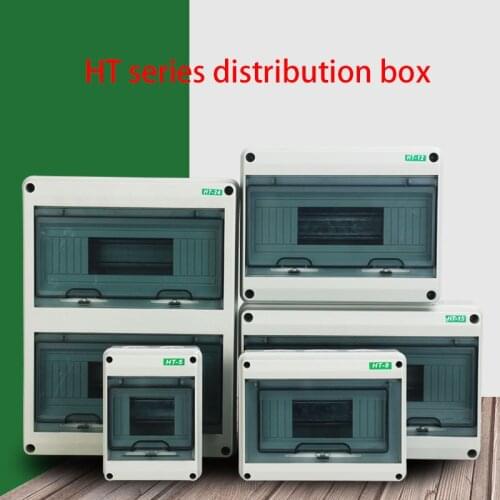 HT series 5 / 8 / 12 / 15 / 18 / 24 way outdoor IP65 waterproof distribution box surface mounted electrical box air switch box