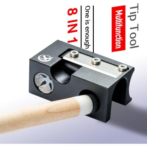 KONLLEN 8 in 1 Billiard Tip Tool Multifunctional Tip Repair Shaper Cue Tip Pinprick Blade Cut Tip Durable Billiard Accessories