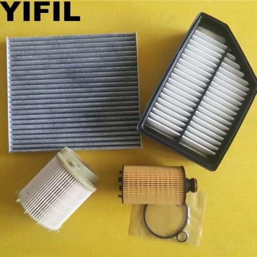 Oil Filter+Air Filter+Cabin Filter+Diesel Fuel Filter For Ssangyong Korando 2.0L Diesel Car