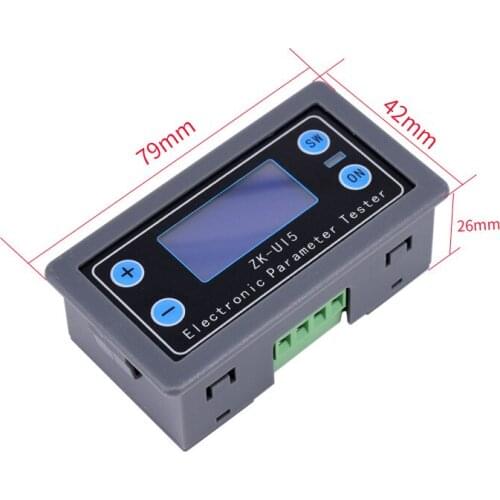 Voltage Ammeter Power Capacity Time Undervoltage Overvoltage Protection Multifunctional Battery Charge Discharge Control Ui5