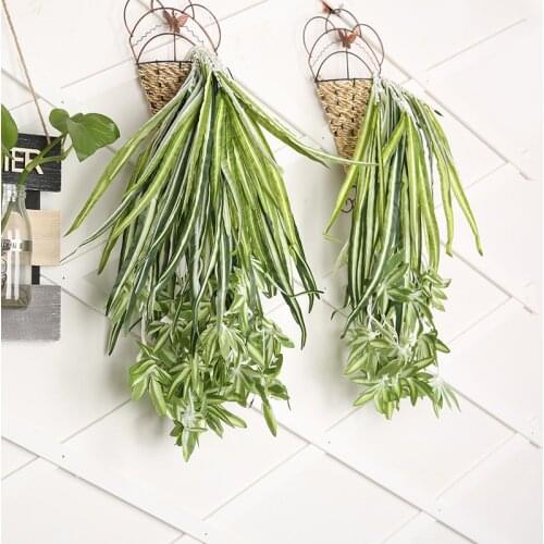 Simulation Bracketplant Artificial Plants Fake Leaves Wall Home Office Decoration Staff