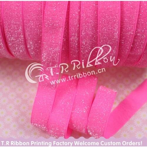 Fashion 5/8'' M-9(13) 50 yards glitter elastic metallic velvet ribbon wholesale headwear accessaries free shipping