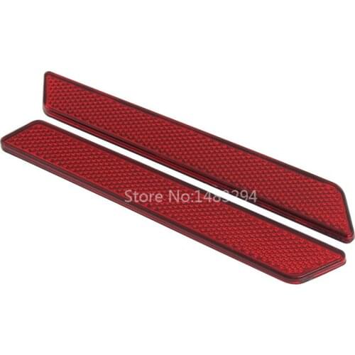 Motorcycle Red Saddlebag Guard Reflector Cover Sticker Decals For Harley Touring Street Road Glide Road King FLT FLHT 2014-Up