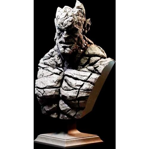 60mm Resin Model Kits Stone Man Warrior Bust Unpainted No Color