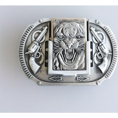 New Vintage Tiger Guns Lighter Belt Buckle Gurtelschnalle Boucle de ceinture BUCKLE-LT016AS also Stock in US