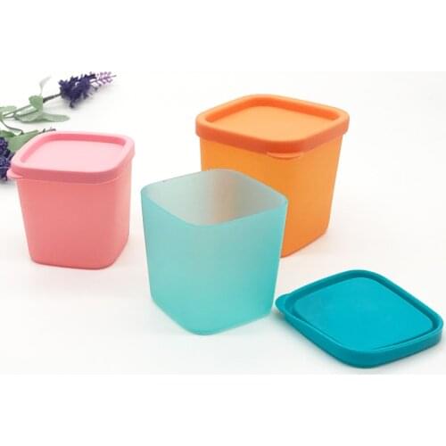 Plastic Food Storage Box Refrigerator Crisper Container Multi-function Mini Kitchen Organizer Lids Spice Sauce Seasoning Case