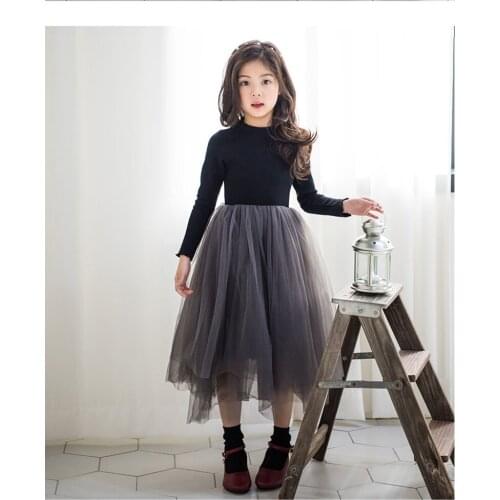 Girls Princess Dresses 2021 Spring Kids Long Sleeve Lace dress Fashion baby girl clothes Childrens clothing age 3-12 Years Old