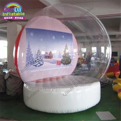 Let it snows Inflatable Snow Globes Christmas Bubble Snow Globes