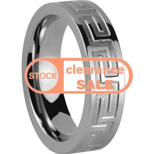 /US size 7.5#/width:6mm /TIRI0058W6P/Girl Gift titanium Ring Brushed fashion Wedding Band