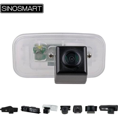 SINOSMART High Quality Car Parking Reverse Backup Special Camera for Toyota Camry Highlander RAV4 2007 to 2014 2018 Options