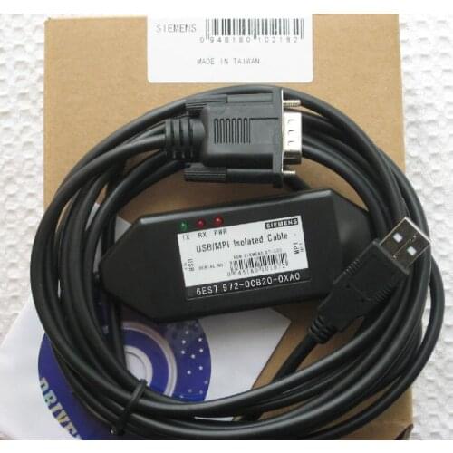 T1 High Quality Diamond Shape USB/MPI+ ISO Programming Cable for Siemens S7-300/400 PLC, Optical Isolation, 6ES7 972-0CB20-0XA0