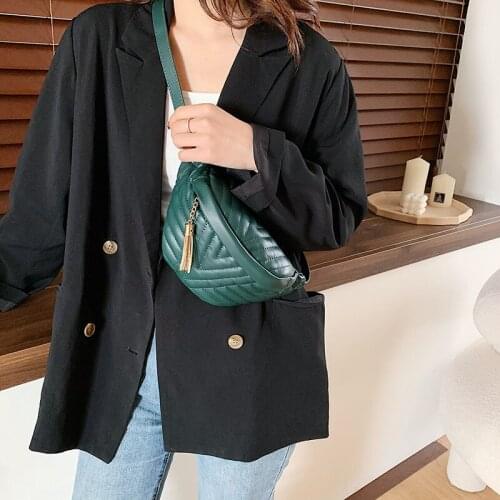 Simple Fashion Pu Leather Crossbody Bag Women 2020 Tassel Shoulder Messenger Bag Female Casual Luxury Handbags and Purses