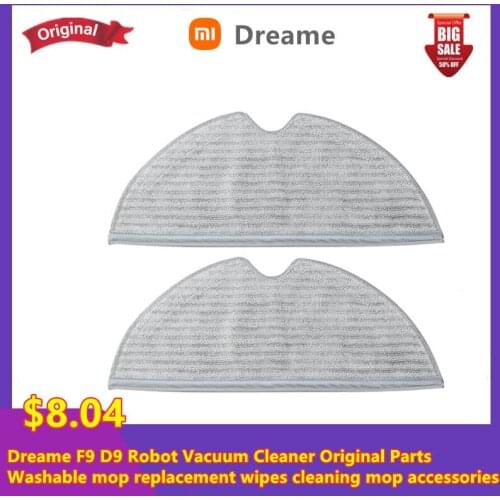 100% original Dreame F9 D9 robot vacuum cleaner accessories washable mop cloth wiper replacement cleaning mop accessories