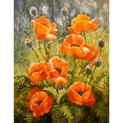 2020 NEW DIY Painting By Numbers Flowers Canvas Drawing Figure Oil Painting HandPainted Home Decor Gift