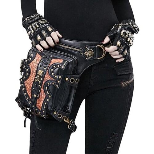 2021 new fashion female bag steampunk locomotive bag shoulder messenger bag female waist bag male Waist Bag Fanny Pack Belt Bag