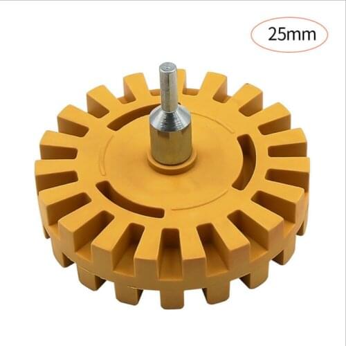 4" 100mm Eraser Tape Glue Removal Wheel Pinstripe Removing Household electric drill pneumatic drill rubber Tire Polishing Tool