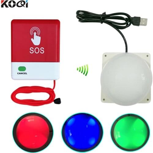 Hospital Wireless Nurse Call Light System K-3L Clinic Nursing House Corridor Pull Cord SOS Calling Button for Elderly