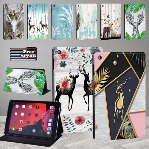 Case for Apple IPad 2 3 4/iPad 5th/6th/7th/8th Gen Shockproof Deer Series Pu Leather Flip Protective Cover for Mini 1 2 3 4 5