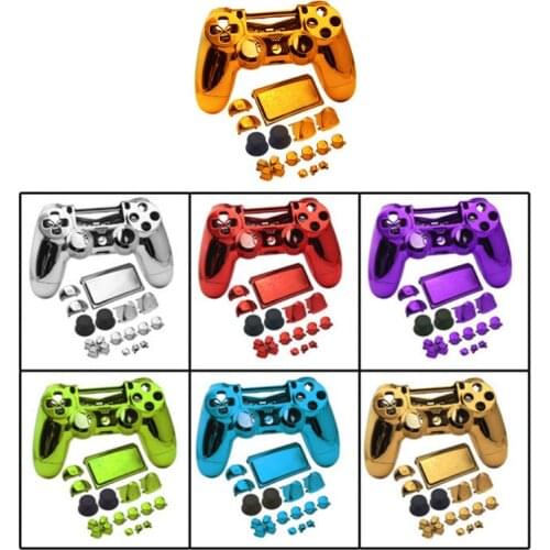 For PS4 Pro JDM 040 Full Housing Case Chrome Shell Cover Replacement For PS4 PRO Playstation 4 PRO JDS 040 V2 Controller