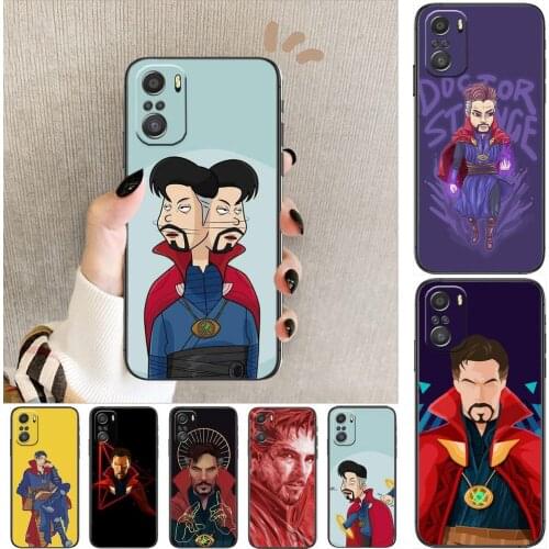 Doctor Strange Marvel hero cartoon Phone Case For XiaoMi Redmi Note 10 9 9s 8 7 6 5 A Pro s T Black Cover Silicone Back Pre styl