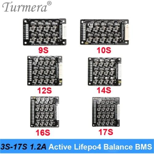 2S 4S 6S 8S 10S 13S 16S 17S Lifepo4 LTO Battery Equalizer Balance Energy Transfer Board 1.2A Lifepo4 Battery Active Balance BMS